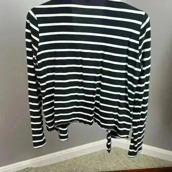 J Crew Drape Open Top | Cotton Long Sleeve Open Top - Picture 3 of 5